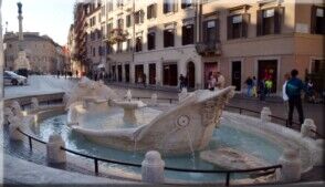 fontane di piazza di Spagna e Trinità dei Monti
